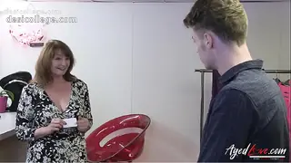 AGEDLOVE Busty Mature Recieves Deep Hardcore Sex - Room Service