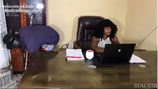 Real (HXS) OFFICE CLEANER FUCK HR RIGHT INSIDE HER OFFICE