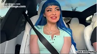 Viral Perfect Sexy Curvy Jewelz Blu Pulls Over To Fuck In Car - Luke Cooper - POV Cam Show